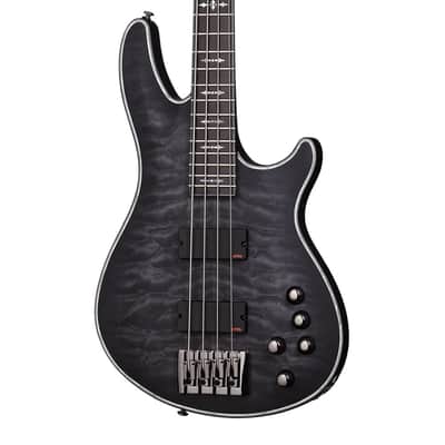 Schecter Hellraiser Extreme-4 Bass Guitar - See-Thru Black Satin - Open Box image 1