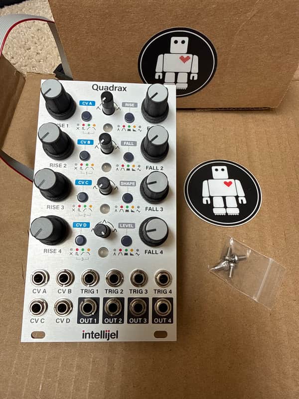 Intellijel Quadrax Quad Function Generator Eurorack Synth Module 2020 - Present - White