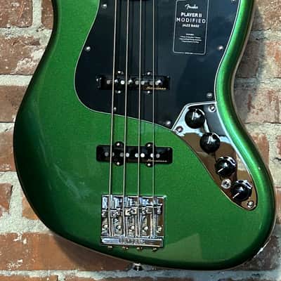 New Fender Player II Modified Active Jazz Bass with Rosewood Fretboard - Harvest Green Metallic, image 1