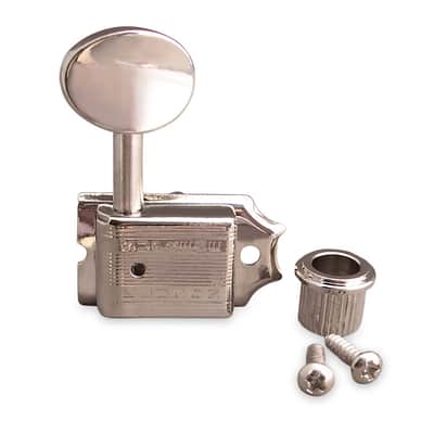Kluson Supreme 6 in Line Nickel Tuners, Double Line, Right Hand Nickel
