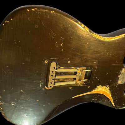 1977/1978/1979 Fender Stratocaster Body Project Real Relic in Black! image 11