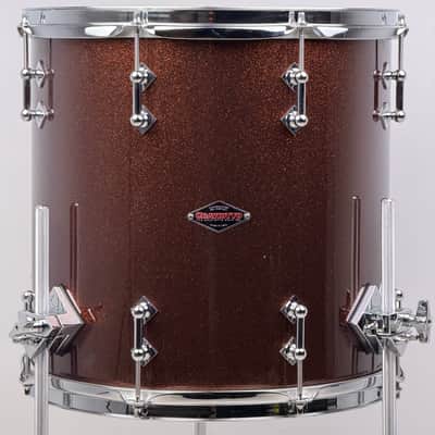 Craviotto 20/12/14/5.5x14" Solid Poplar Shell Drum Set - Copper Sparkle Lacquer image 21