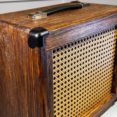 Nell Audio Hand-Built Solid Pine 1x10 Guitar Cabinet | Rustic Finish | Cane Grille 2026 - Rustic Natural image 2