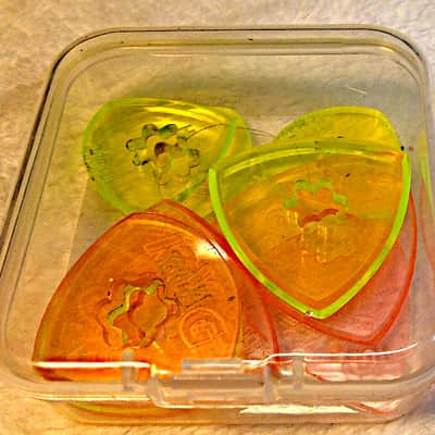 3 Acrylic Hand Polished Jazz XL Guitar Pick 1.7mm image 3