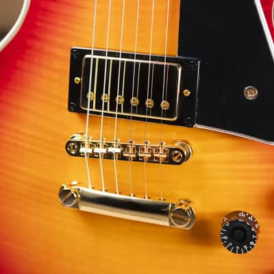 Epiphone Les Paul Custom Electric Guitar - Heritage Cherry Sunburst with Gig Bag image 10