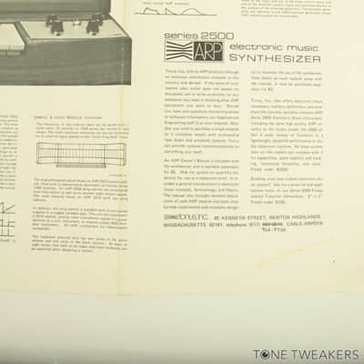 ARP 2500 Tonus Series Rare Original Synthesizer Poster 2515 VINTAGE SYNTH DEALER image 7