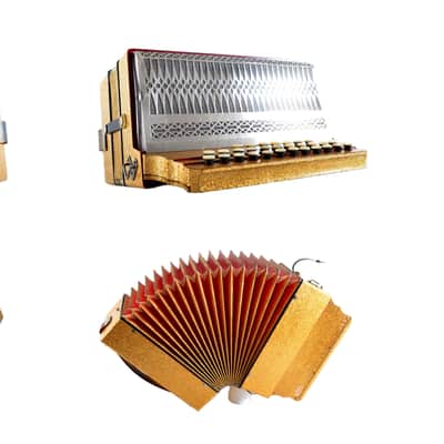 Rare Diatonic Button Accordion Hohner Organola by F. Coderay Lausanne, Switzerland+Original Case&Straps~Squeezebox-C System-powerful voice image 23