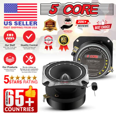 5 Core Tweeters Speakers Car Audio Pair 600W Combined Peak 4 Ohm 3.5 Inch Aluminum Super Bullet Tuiters Para Sonido Para Carro - TW BLT 150 CH PAIR-TW BLT 150 CH PAIR image 11