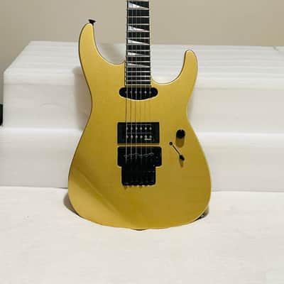 Jackson Custom Shop Soloist HS  Aztec Gold Matching Reverse Headstock Painted Logo (light, unplayed & rare find) image 2