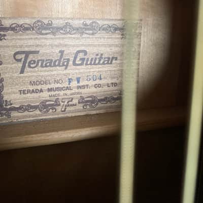 1970 Terada FW-504 Hummingbird Acoustic Guitar MIJ image 13