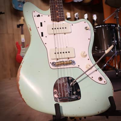 Fender Custom Shop 1963 Jazzmaster Relic Aged Surf Green image 3