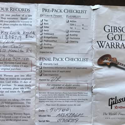 Gibson 'King of the Blues' Lucille Guitar 2006 Black image 15