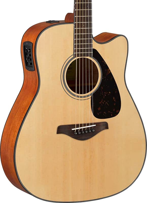 Yamaha FGX800C Dreadnought Acoustic-Electric Guitar, Solid Spruce Top image 1