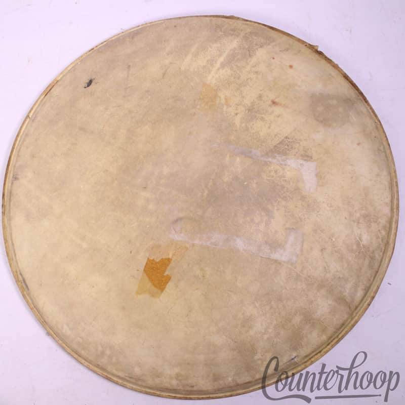 Slingerland 18"Floor Tom/Bass Drum Calf Skin Head Radio King Vintage 40s-50s USA image 1