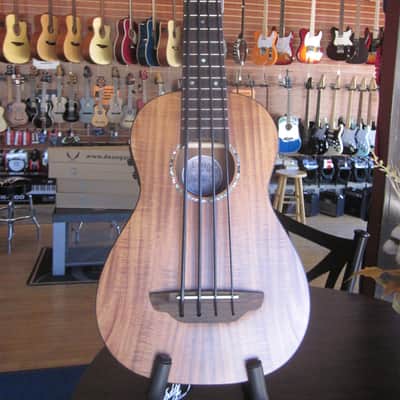 Luna Bari-Bass Koa Ukulele w/ Preamp and Gig Bag UKE BBASS KOA image 9