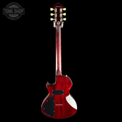 Used Epiphone Blues Hawk Deluxe Trans Red w/soft case TSU25232 image 7