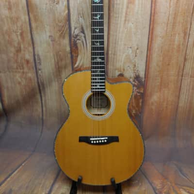 PRS SE A50E Angelus with Fishman Sonitone Pickup 2022 - Present - Natural with Black Gold Burst image 1