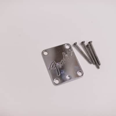 1987-1988 Vintage Fender Stratocaster Plus Neckplate w/Original Screws 1989 1990 1991 1992 1993 image 7