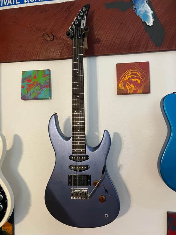 Yamaha RGX112 Super Strat Taiwan - 1988 - Light Blue Metallic w/ Gig Bag image 1