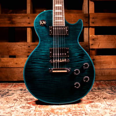 Gibson Custom Les Paul Custom Axcess Peacock Widow Gloss CS600034 image 8
