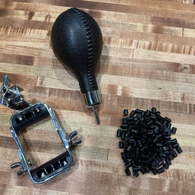 Latin Percussion LP281F Fusheki Foot Shaker Pedal Bracket with Maraca 2010s - Black/Chrome image 8