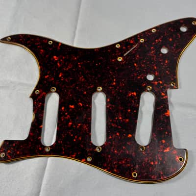 Fender Stratocaster Pickguard Celluloid Nitrate Relic Aged RI 63 . 64 , 60's - Red Tortoise image 8