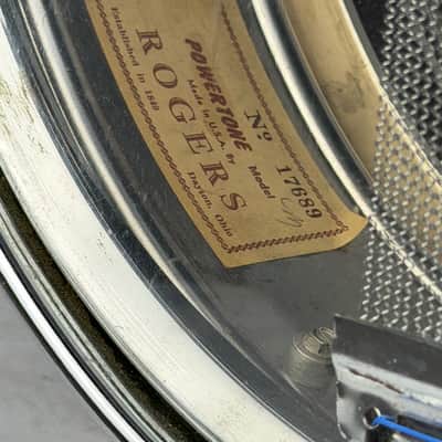 Rogers 5x14" Powertone Dayton-era Snare Drum - COB #17689 image 3