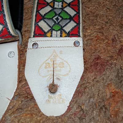 Ace Vintage Red Hootenanny Guitar Strap 1969 image 1