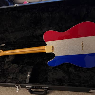 Fender Buck Owens Signature Telecaster 2024 - Present - Red, Silver, and Blue Sparkle image 4