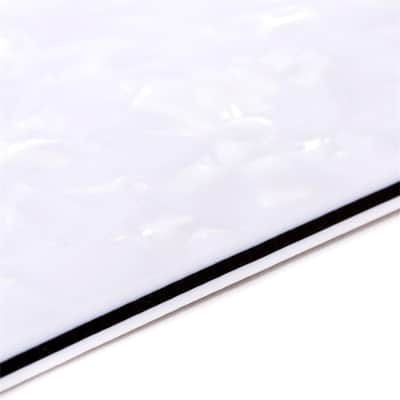 8-Hole 50s 57 Vintage Style Strat SSS Guitar Pickguard for American Stratocaster, 4Ply White Pearl image 4