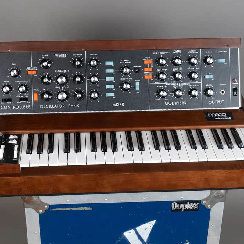 2022 Moog Minimoog Model D Analogue Synthesiser Reissue Wood