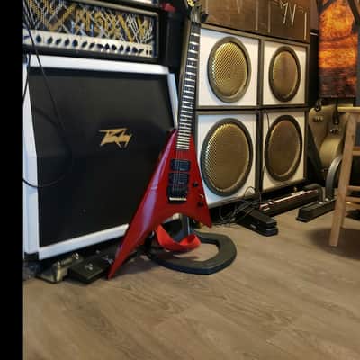 Kramer Vanguard Flying V Red Sparkle Reverse Headstock! image 12
