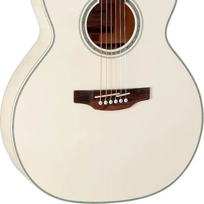 Takamine GN37CE Grand Concert Acoustic-Electric Guitar, Solid Spruce Top, Pearl White image 2