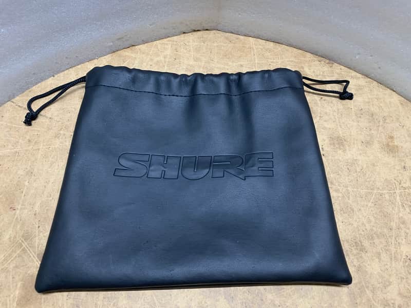SHURE BLACK VINYL DRAWSTRING ACCESSORIES  BAG- MAKE OFFER! image 1