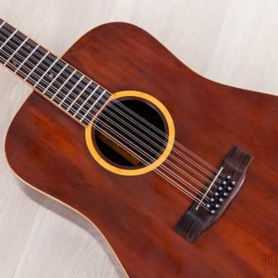 1980 Yamaki The ‘78 Heritage/12 Vintage 12-String Dreadnought Acoustic Guitar w/ Case, Japan image 10