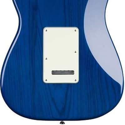 fender deluxe stratocaster sapphire blue transparent image 2