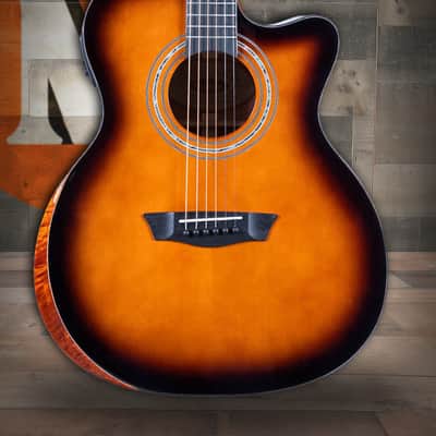 Washburn WCG10CE Comfort Series Grand Auditorium Cutaway Acoustic Electric Guitar - Desert Sunset (WCG10CE-U) image 1
