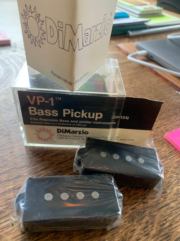 Vintage Dimarzio VP1 (PreDP124) Precision bass pickup 60's Phenolic NOS image 1