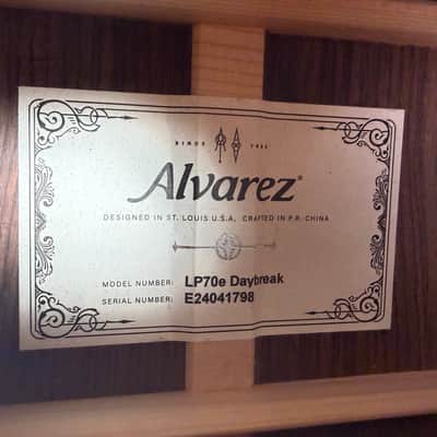 Alvarez Laureate Series LP70e Acoustic Electric Guitar - Daybreak image 5