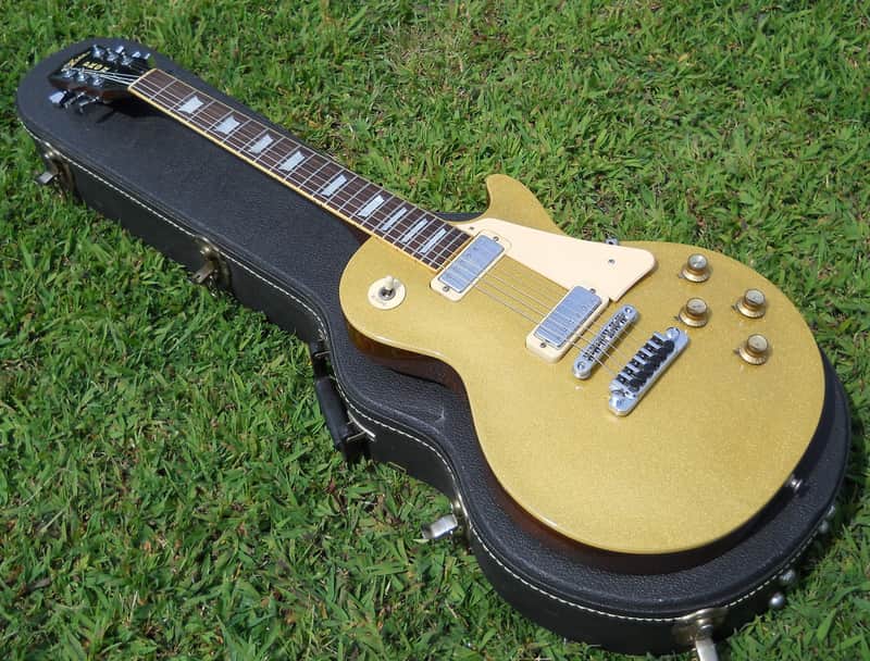 RARE 70's Aria Pro II Les Paul Deluxe Gold Top, EXC Cond, Set Neck