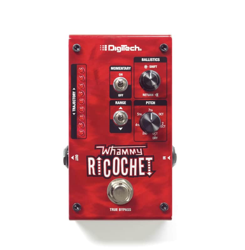 Digitech Mini Guitar Pitch Effect Pedal, Red (WHAMMY RICOCHET) image 1