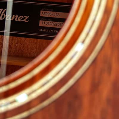 Ibanez AE295-LGS Acoustic Electric Natural Low Gloss image 3