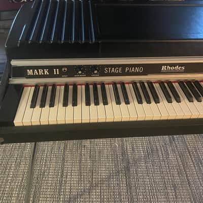 Rhodes Mark II Stage 73-Key Electric Piano 1979 - 1983 - Black Flat Top image 3