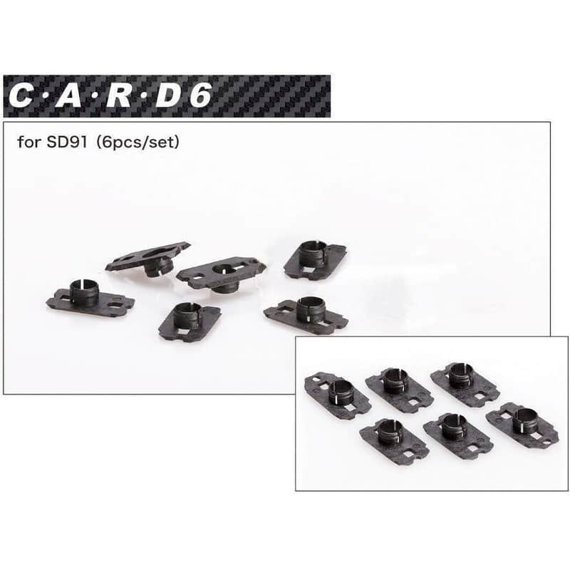 NEW Gotoh C-A-R-D 6 for SD91 Tuners CARD Carbon Fiber Headstock Tuner Protector image 1