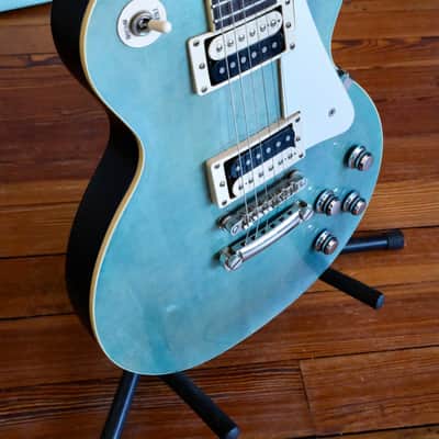 ‘17 Epiphone Les Paul Standard Pelham Blue image 2