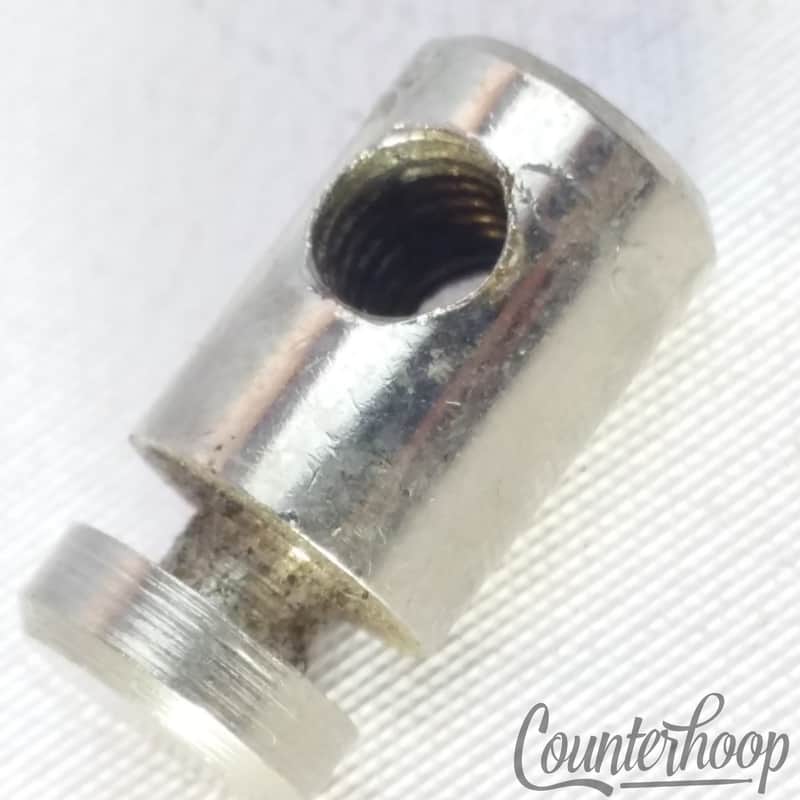 Nickel Muffler Tensioner Rod Nut Cylindrical+Ring-DivetThreaded Vintage USA image 1