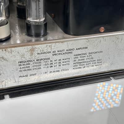 McIntosh MC60 Monoblock Tube Power Amplifier (Pair) image 20