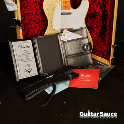 Fender Custom Shop ’52 Telecaster Journeyman Aged Gold Sparkle 2023 Used (Cod.1339UG) image 13