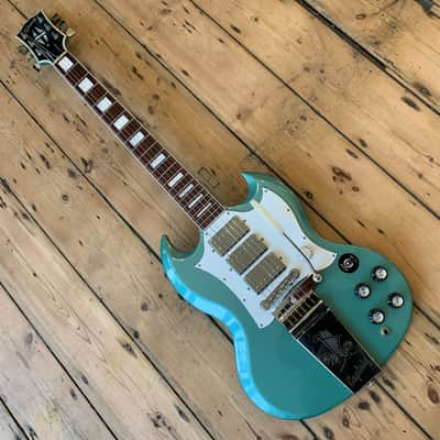 2020 Gibson Captain K. Douglas SG in Inverness Green with hard shell case image 14