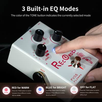 FLAMMA FV05 Recorder Vocal Effects Processor with 70 Minutes Recording Capacity Noise Gate & Reverb Effects for Vocal Guitar Reverb Looper Stompbox for Singer Songwriting Record Creative Inspiration image 4